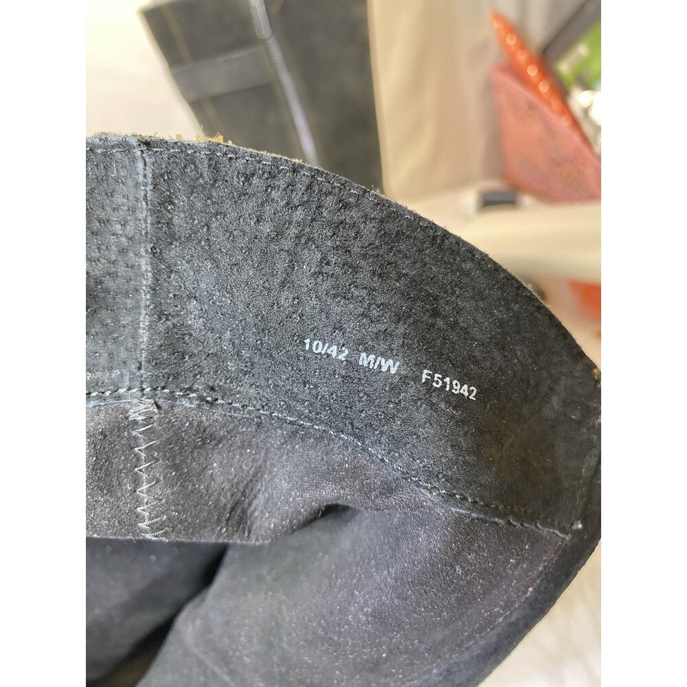 Born Tonic Mid Calf Boots Womens Rustic Gray Size 10 Side Zip Leather - Picture 6 of 9